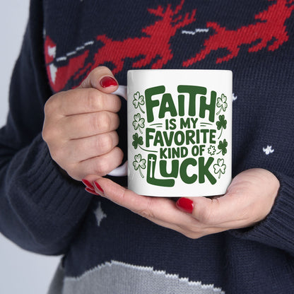 Lucky Shamrock Coffee Mug | St. Patrick's Day Clover Design