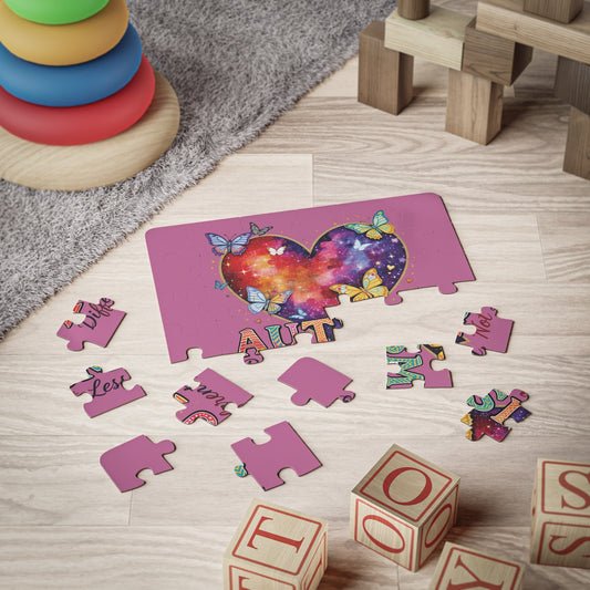 Autism Puzzle Heart Kids' Puzzle | Different Not Less, 30-Piece