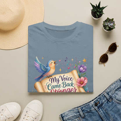 My Voice Came Back Stronger T-Shirt | Survivor