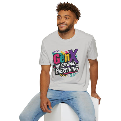 Gen X We Survived Everything T-Shirt | 90s Retro Graphic Tee