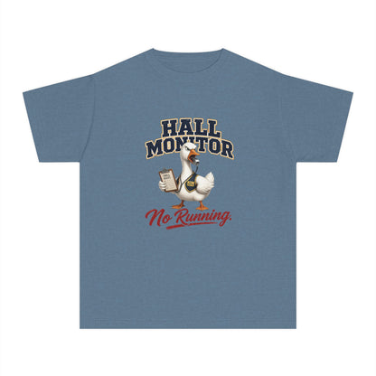 Hall Monitor Goose No Running Tee | Kids school safety shirt