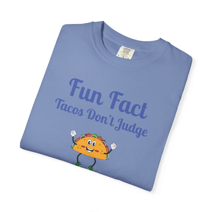 Fun Fact Taco Unisex Tee - Humorous Foodie Shirt, Gift for Taco Lovers, Casual Wear, Cute Graphic Tee