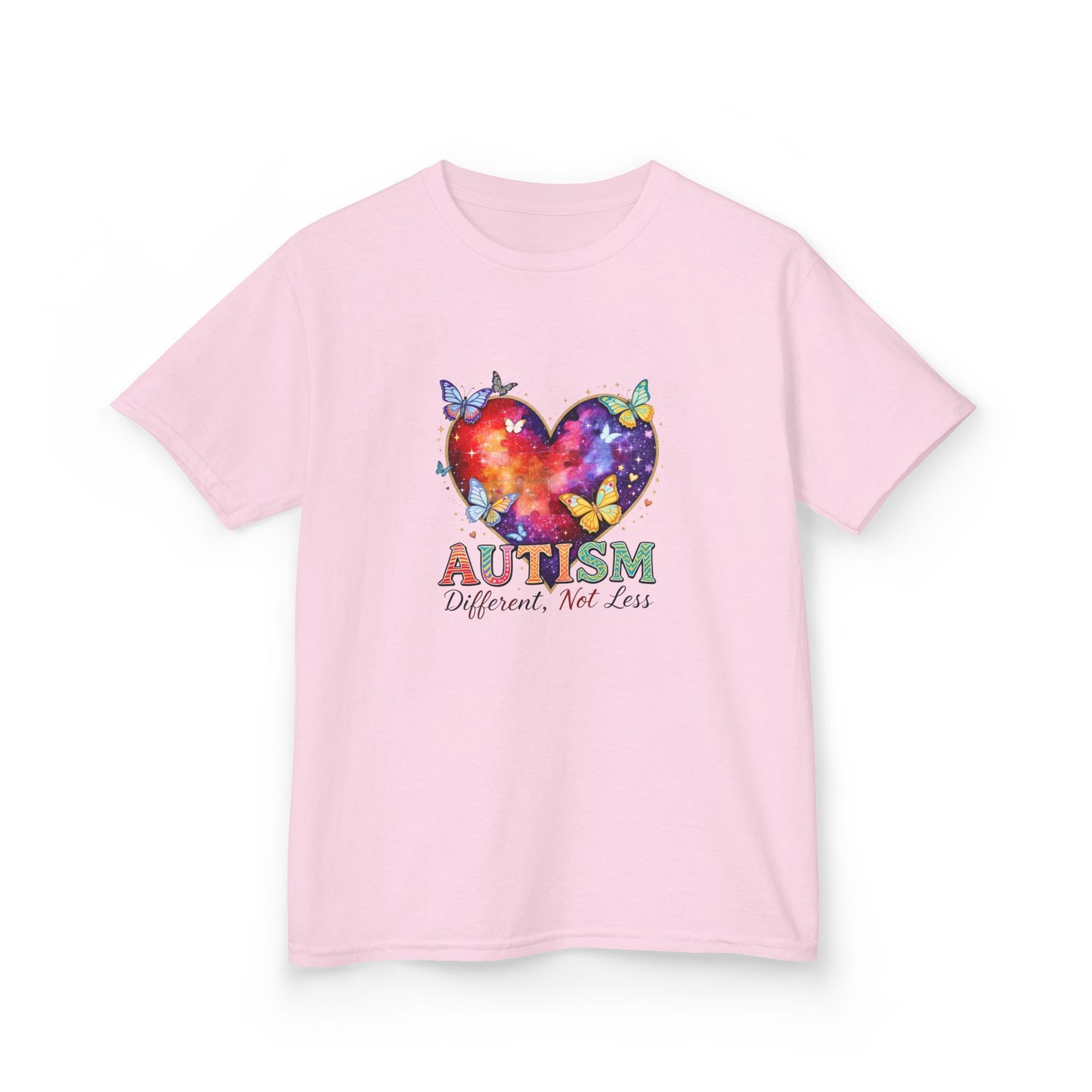Autism Puzzle Heart Kids Tee | Different Not Less