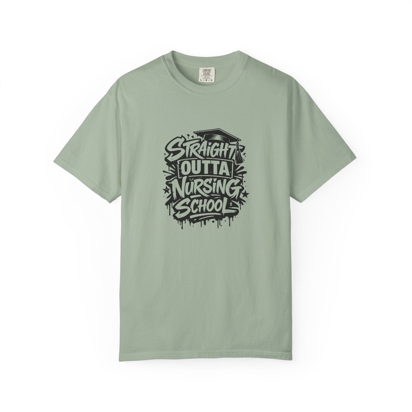 Straight Outta Nursing School T-shirt | Nursing Graduate Tee, Cap Graphic
