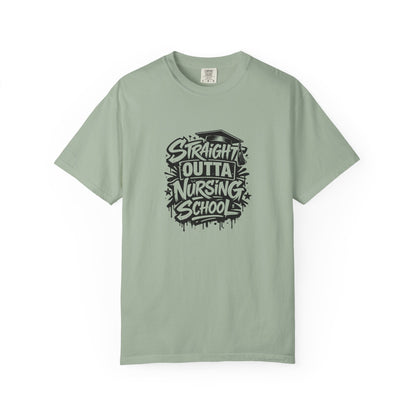 Straight Outta Nursing School T-shirt | Nursing Graduate Tee, Cap Graphic