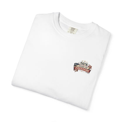 250 Years of Freedom T-shirt | American Flag Ribbon Patriotic Tee