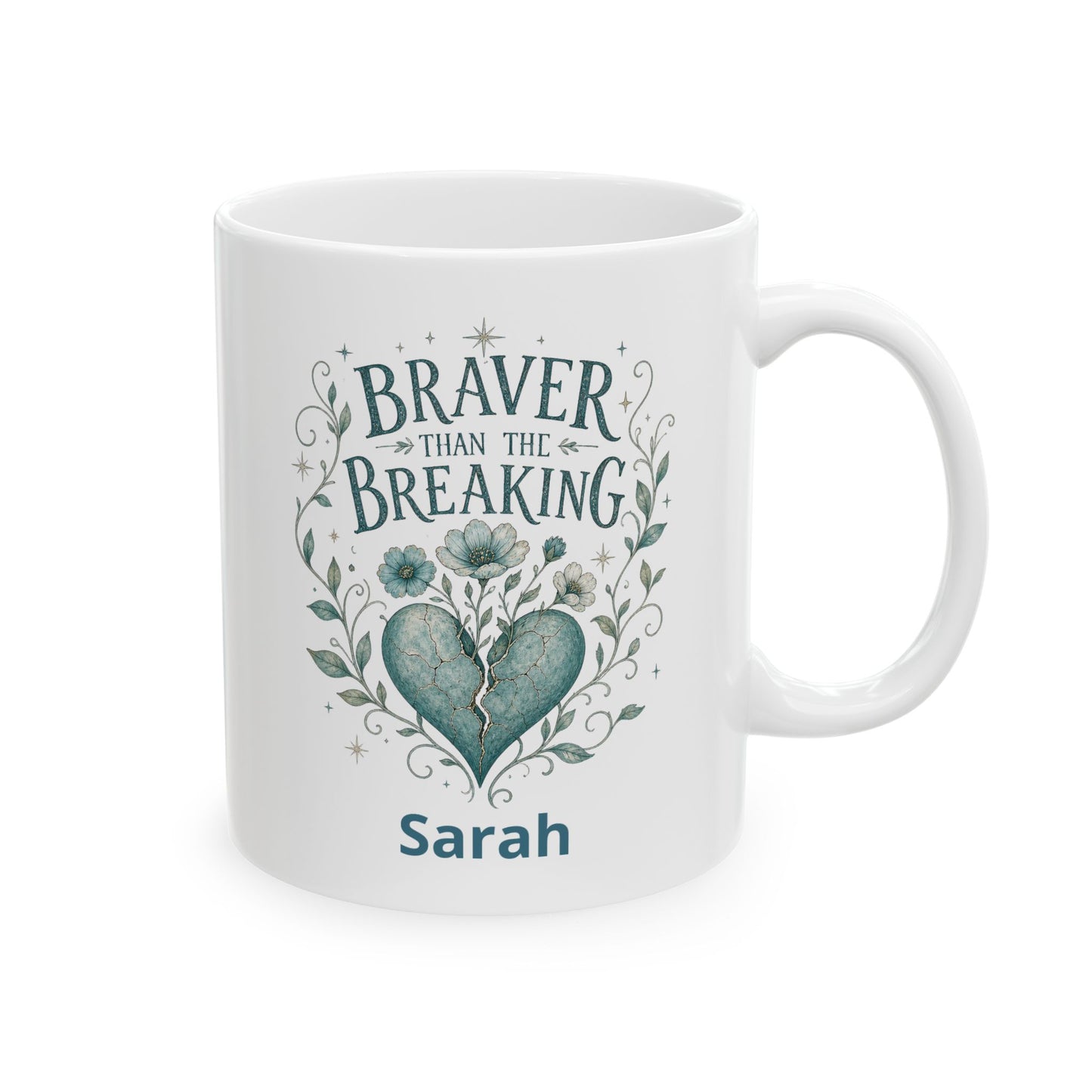 Braver Than The Breaking Survivor Mug | Ceramic Coffee Tea Cup