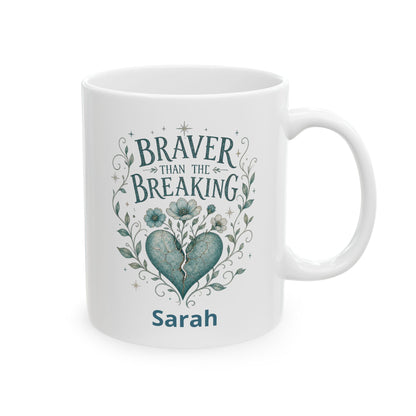Braver Than The Breaking Survivor Mug | Ceramic Coffee Tea Cup