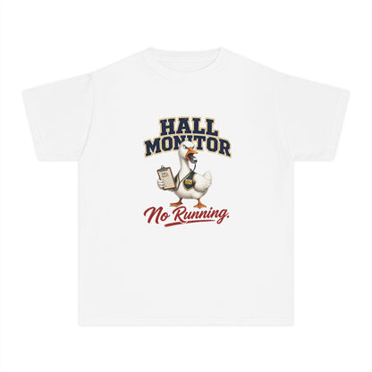 Hall Monitor Goose No Running Tee | Kids school safety shirt