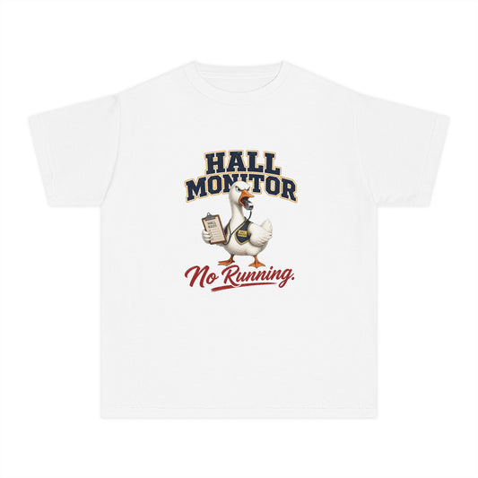 Hall Monitor Goose No Running Tee | Kids school safety shirt