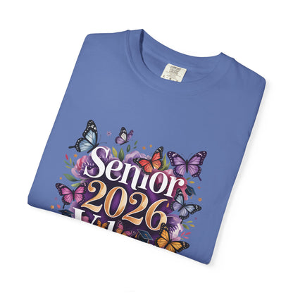 Senior 2026 Vibes T-Shirt | Butterfly Graduation Design