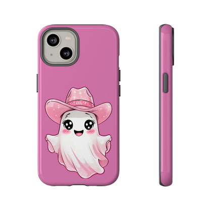 Cute Ghost Phone Case - Fun, Whimsical, Kawaii, Halloween, Gift Idea, Pink Ghost Design