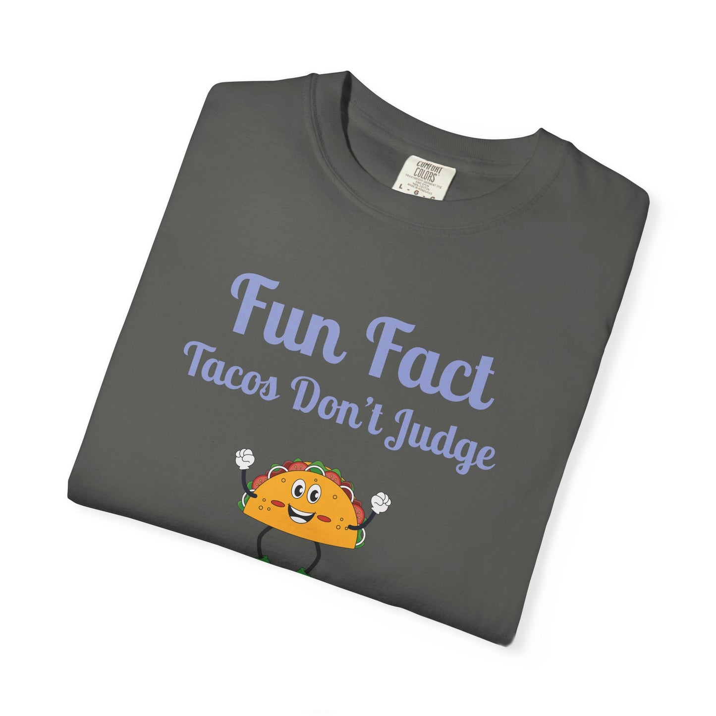 Fun Fact Taco Unisex Tee - Humorous Foodie Shirt, Gift for Taco Lovers, Casual Wear, Cute Graphic Tee