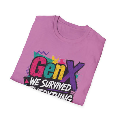 Gen X We Survived Everything T-Shirt | 90s Retro Graphic Tee