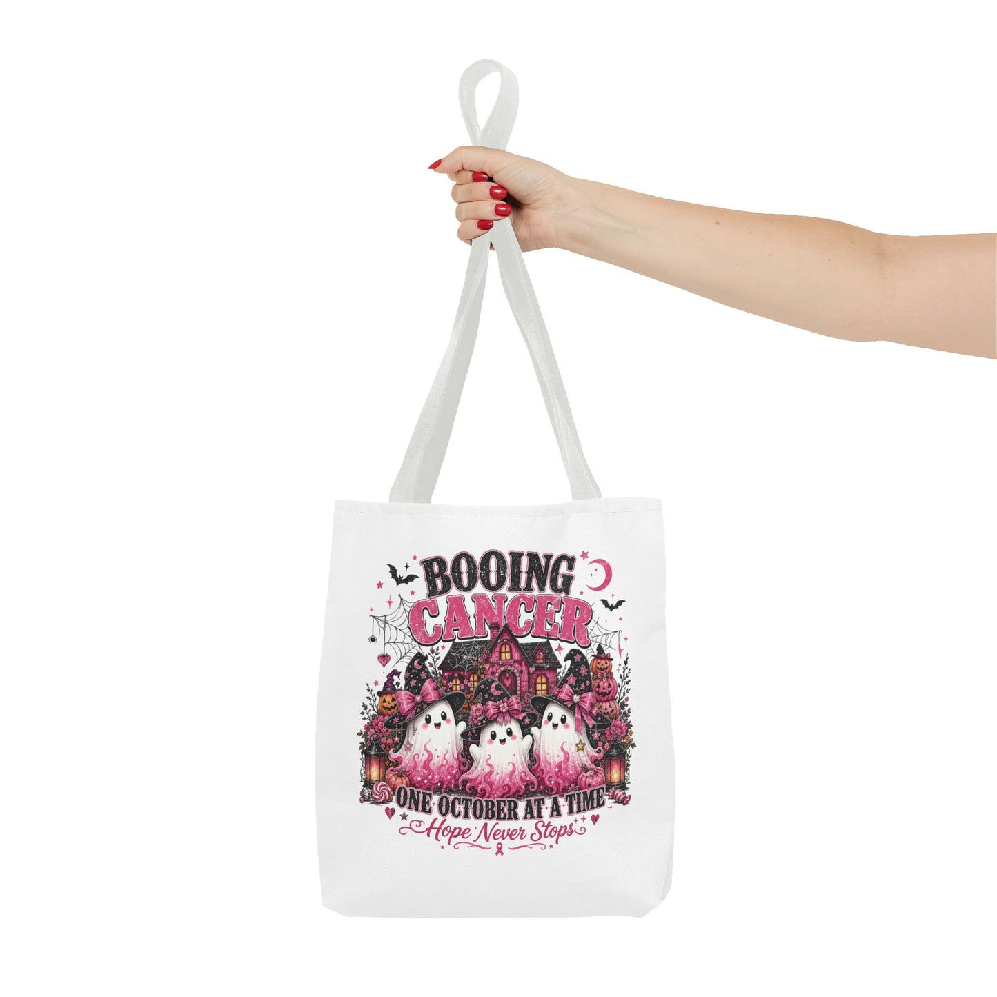 Booing Cancer Halloween ghosts design Tote | One October at a Time