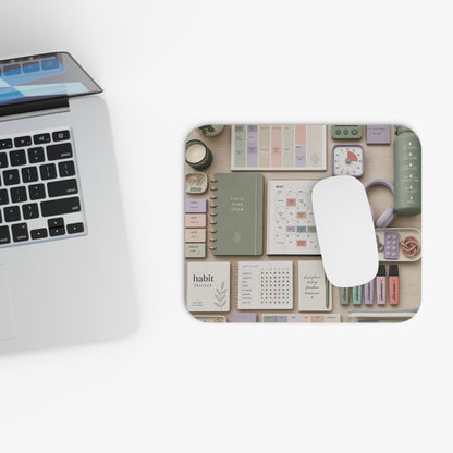 Executive Function Command Center Sensory Mouse Pad | Pastel Planner Desk Flatlay