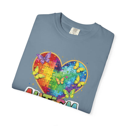 Autism Puzzle Heart T-shirt | Accept Understand Love