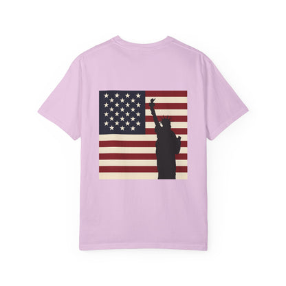 Freedom Patriotic T-shirt, Statue of Liberty, USA Independence Day Tee, Liberty Island Shirt, America Flag Top, Patriotic July 4th Gift