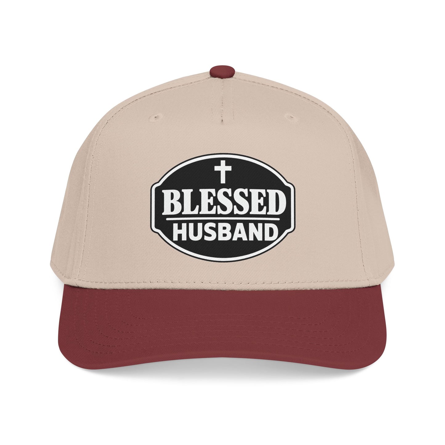 Blessed Husband Embroidered Hat Mid Profile Baseball Cap | Husband Dad Faith