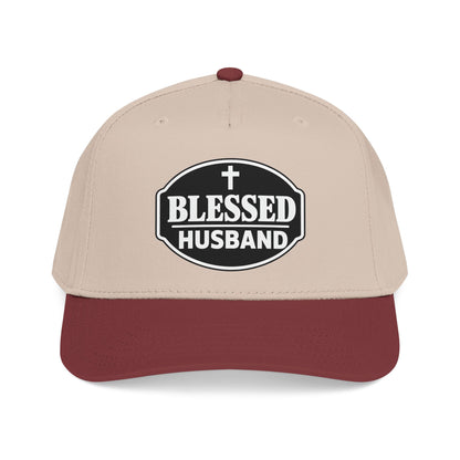 Blessed Husband Embroidered Hat Mid Profile Baseball Cap | Husband Dad Faith