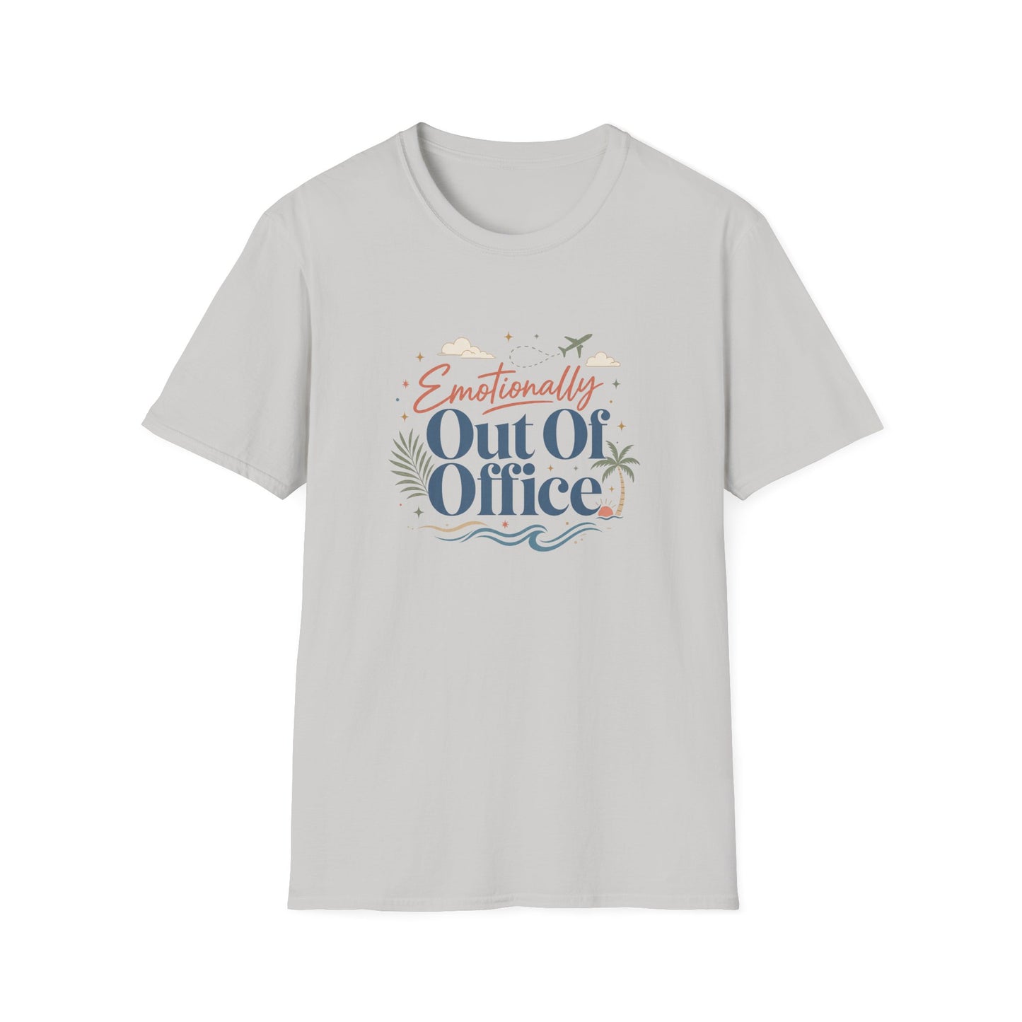 Emotionally Out Of Office T-Shirt | Vacation Palm Beach Design