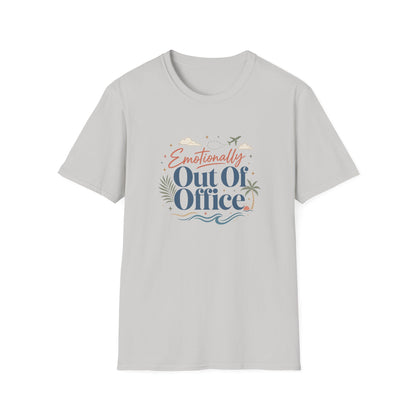 Emotionally Out Of Office T-Shirt | Vacation Palm Beach Design