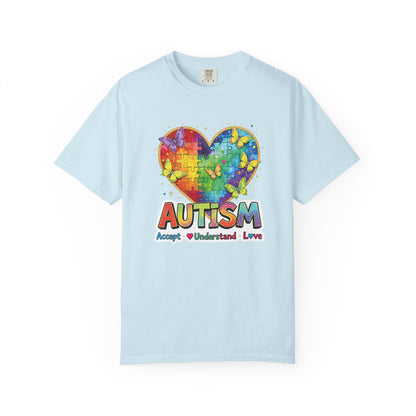 Autism Puzzle Heart T-shirt | Accept Understand Love