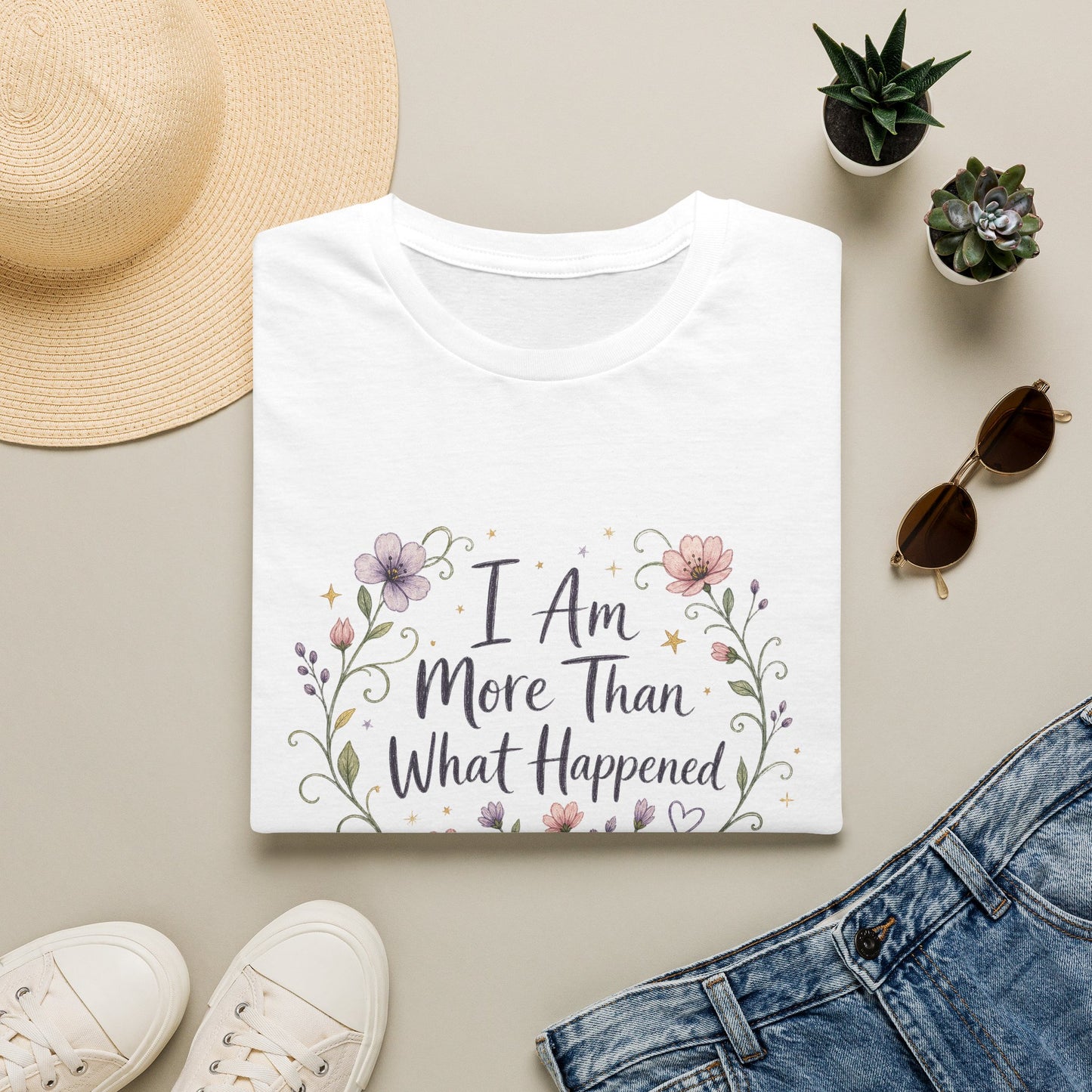 I Am More Than What Happened T-Shirt | Abuse Survivor Inspiration