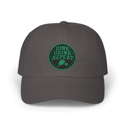 Dink Drink Repeat Dad Cap | Embroidered Pickleball Patch