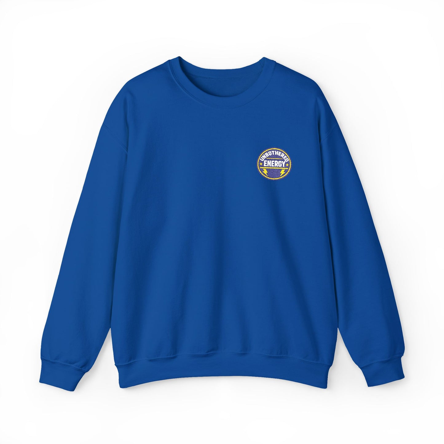 Unbothered Energy embroidered sweatshirt | Funny Slogan Crewneck