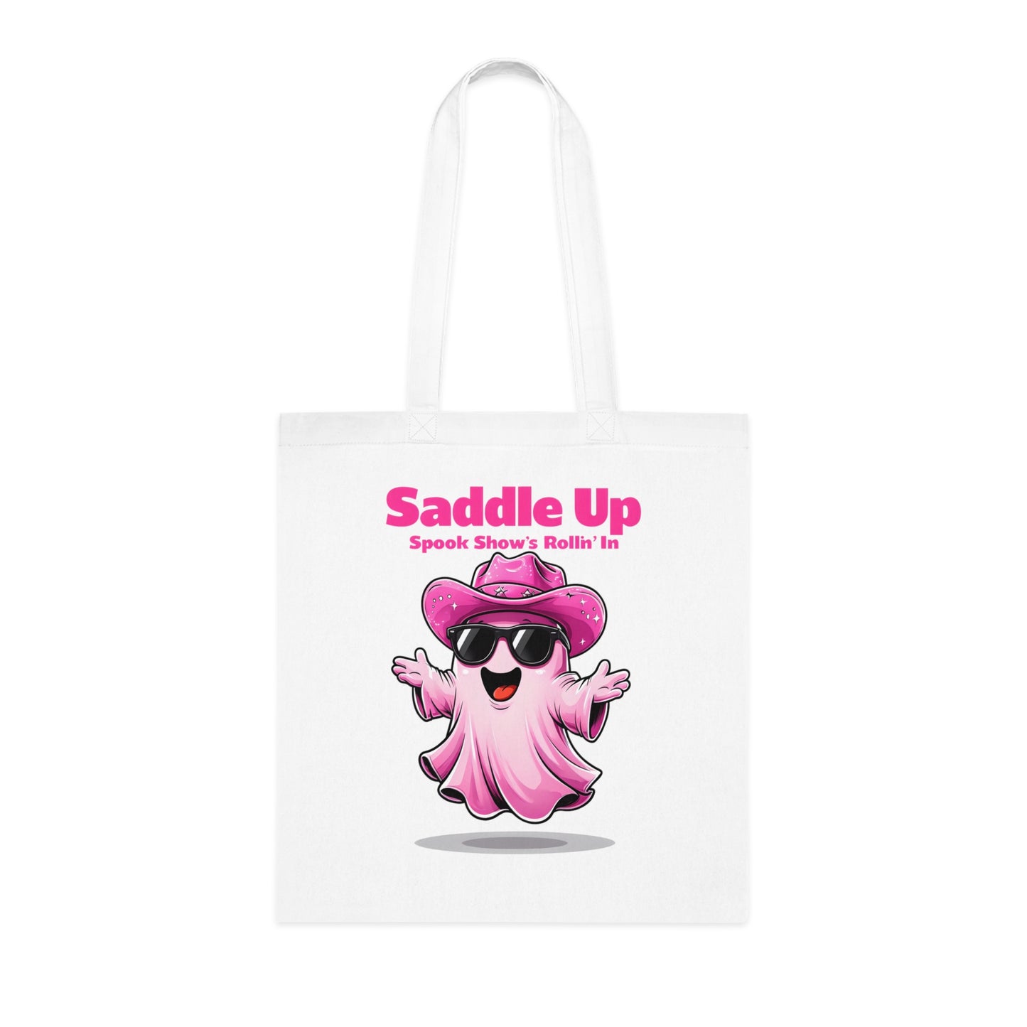 Bride's Ghostly Cotton Tote, Perfect for Bachelorette Parties, Bridal Showers, Halloween, Wedding Planning, Eco-Friendly Tote Bag