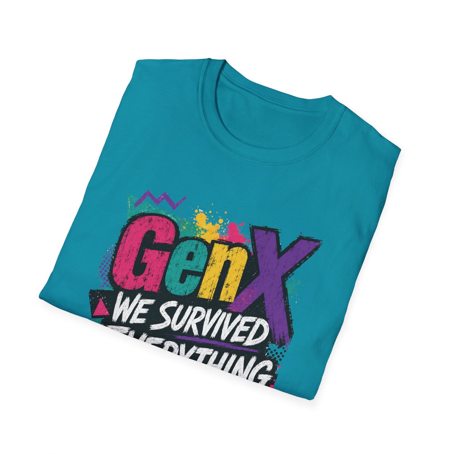 Gen X We Survived Everything T-Shirt | 90s Retro Graphic Tee