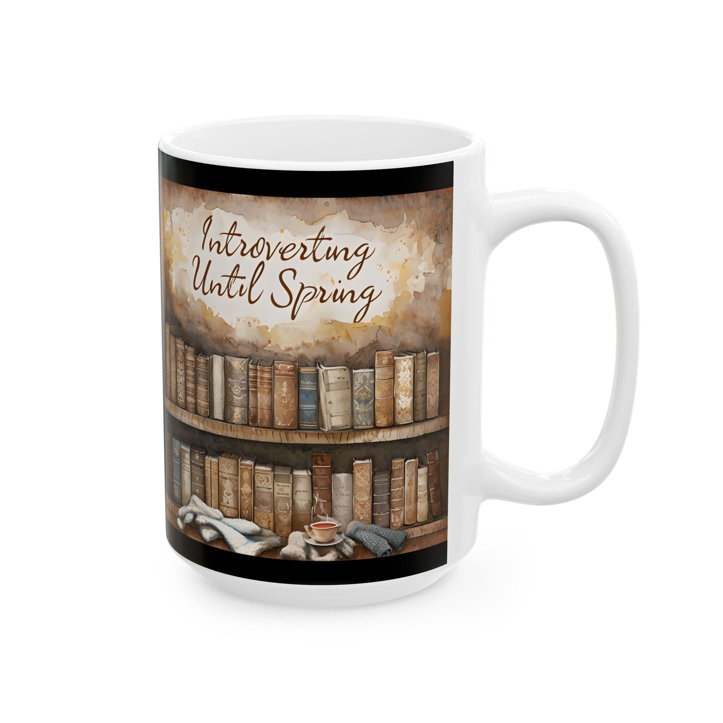 Literary Bliss Ceramic Mug, Cozy Coffee Cup for Book Lovers, Perfect Gift for Writers, Reading Nook Decor, Introvert Gift, Bookstore [...]