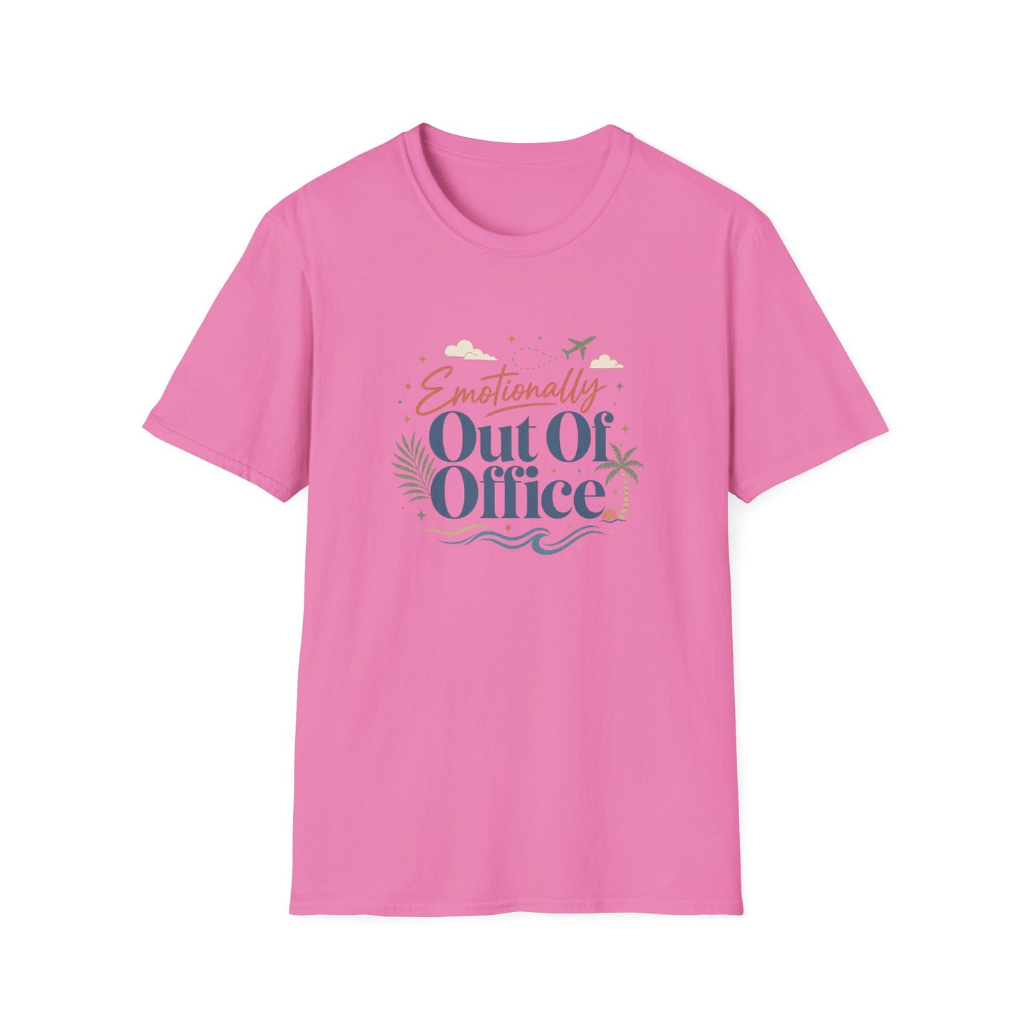 Emotionally Out Of Office T-Shirt | Vacation Palm Beach Design