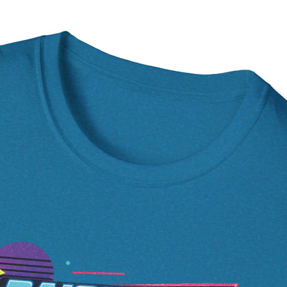 Raised on Jesus & Hose Water T-Shirt | Retro Neon Christian Faith Graphic