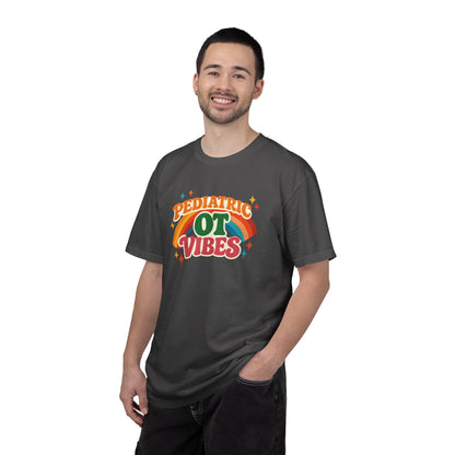 Pediatric OT Vibes T-shirt | Retro Rainbow Occupational Therapy Tee