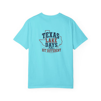 Texas Lake Days Hit Different T-shirt | State Outline Lake Life