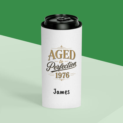 Aged to Perfection 1976 Can Cooler | Personalized Name
