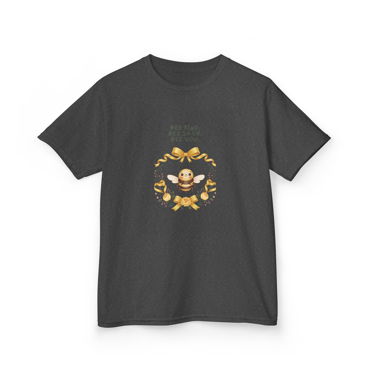 Bee Kind Bee Silly Bee You Kids T-Shirt | Cute Bee Wreath Design