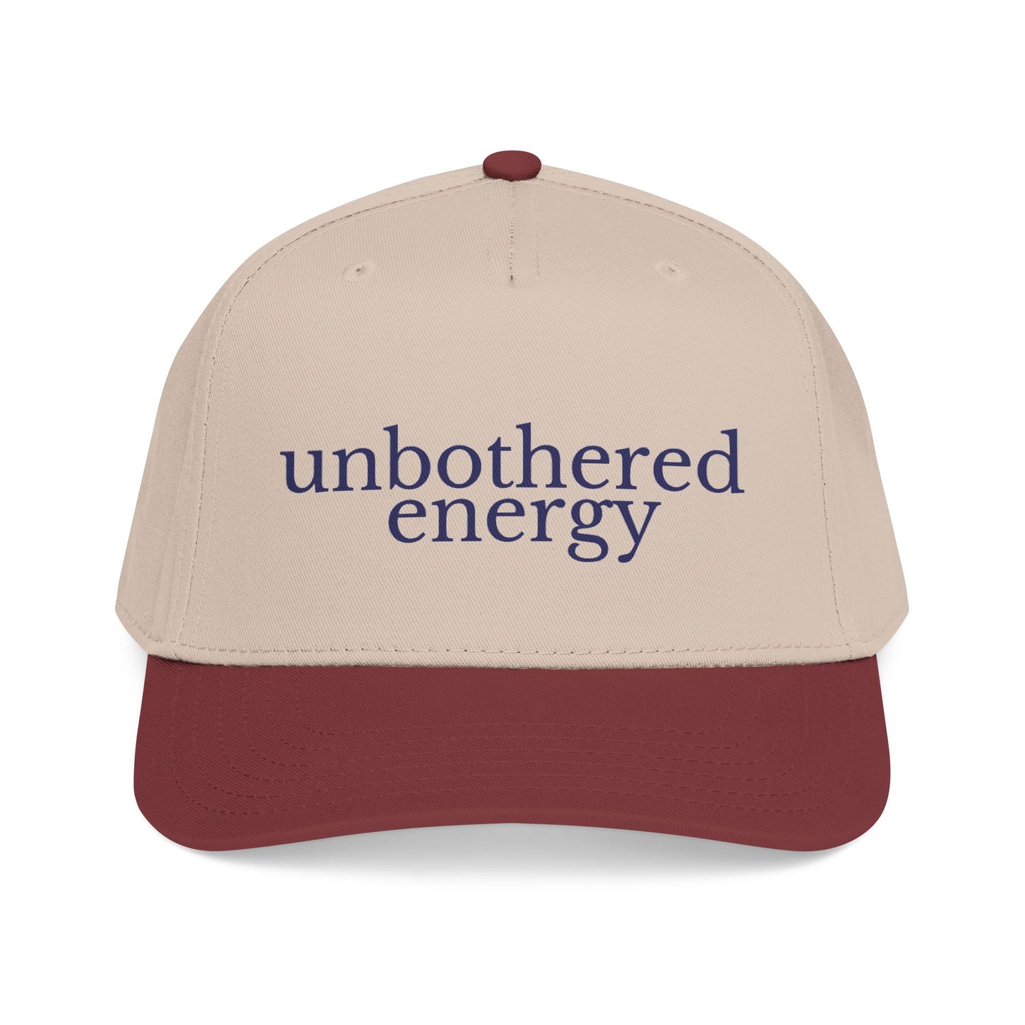 unbothered energy cap | mid profile baseball cap