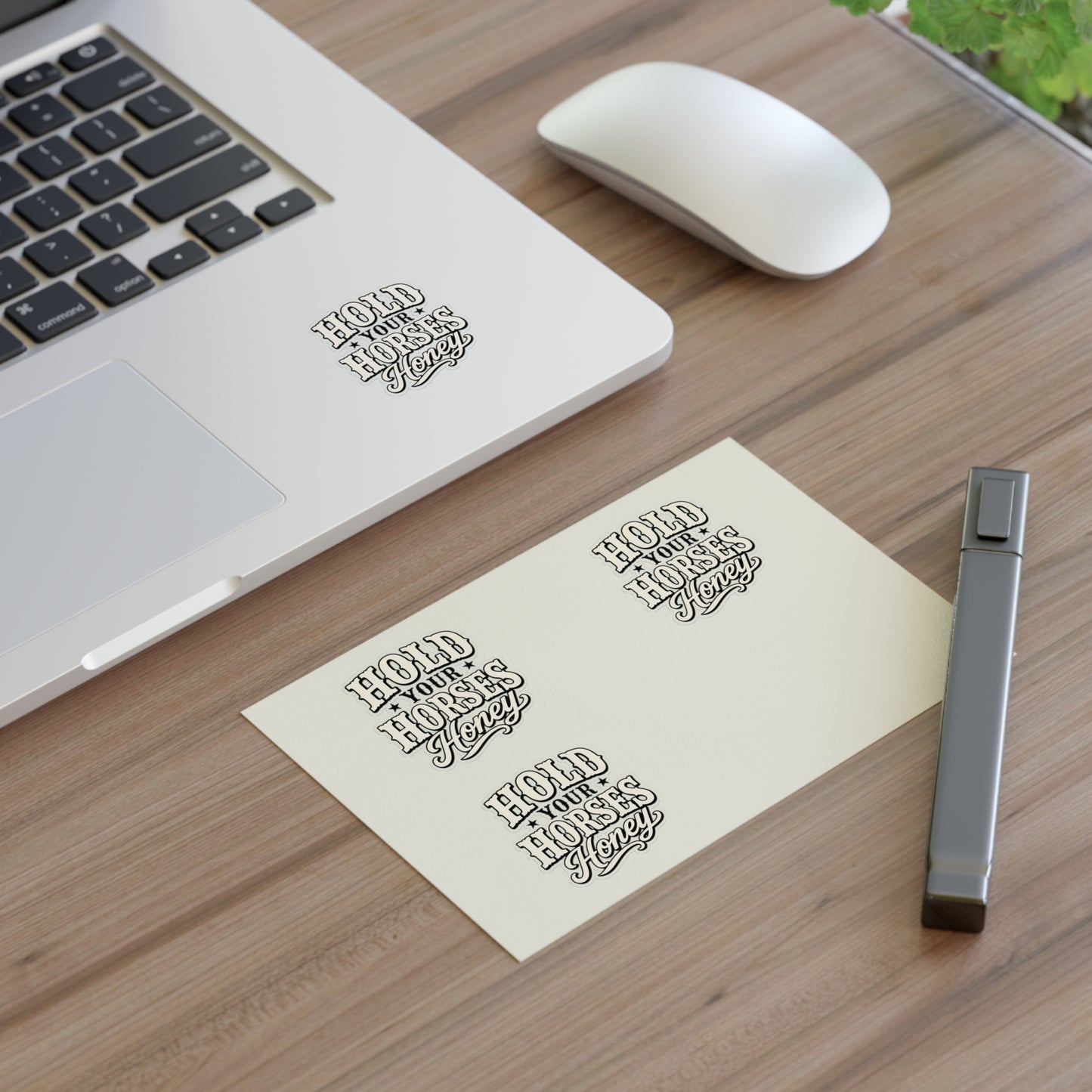 Hold Your Horses Honey Sticker Sheet | Western Retro Phrase Stickers