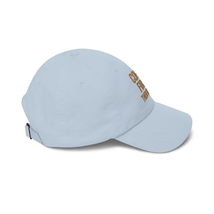 Coffee First Then Words Dad Cap | Embroidered Coffee Quote Hat