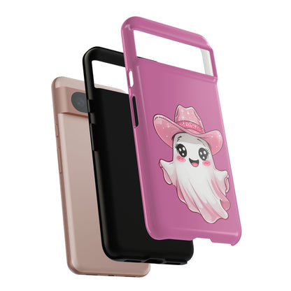 Cute Ghost Phone Case - Fun, Whimsical, Kawaii, Halloween, Gift Idea, Pink Ghost Design