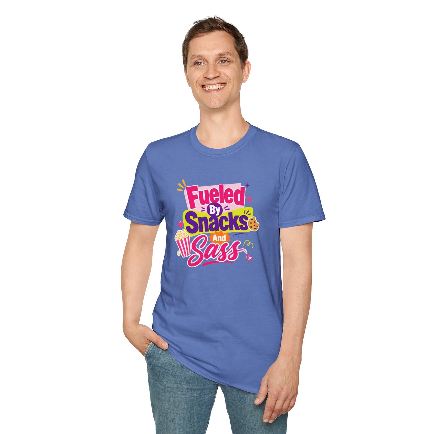 Fueled by Snacks and Sass T-Shirt | Snack Quote Tee