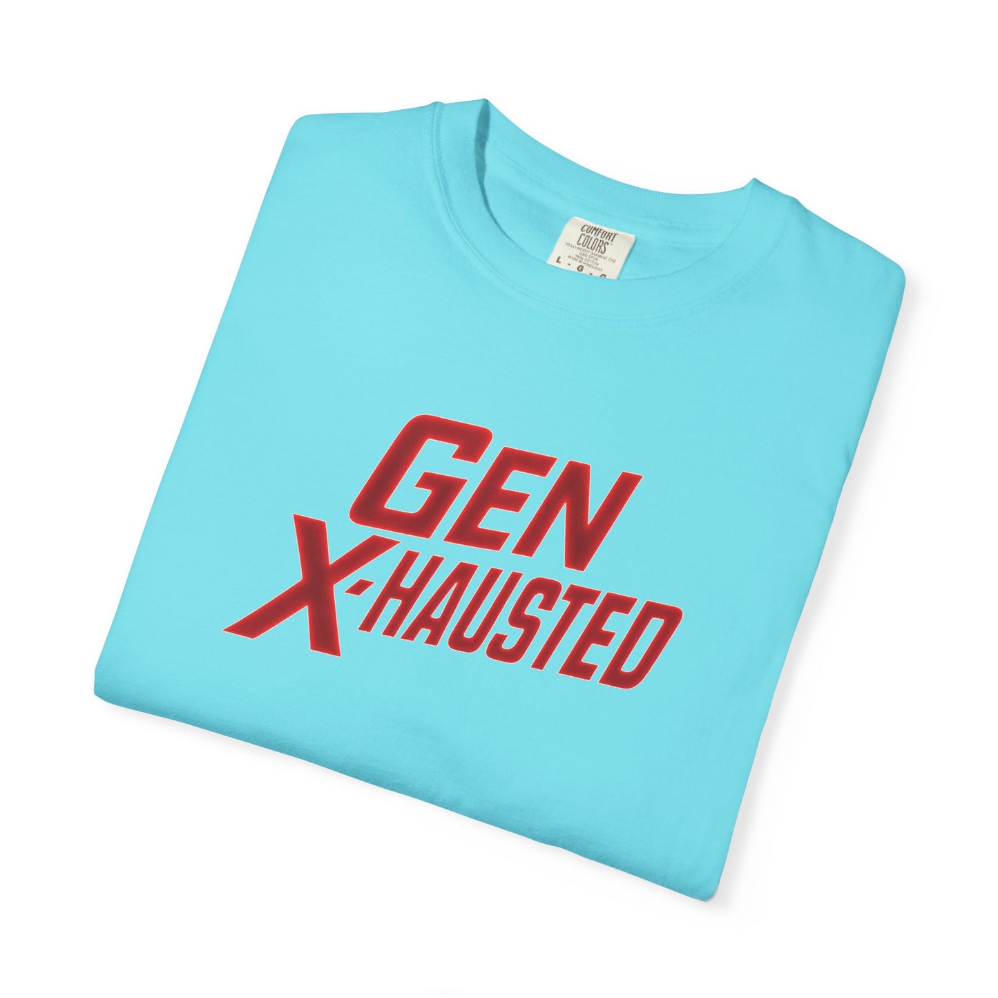 Gen X-Hausted Unisex T-shirt, Forgot Again Found Out Funny Tee, Gen X Humor Gift, Retro 80s 90s Shirt, Vintage Style Clothing