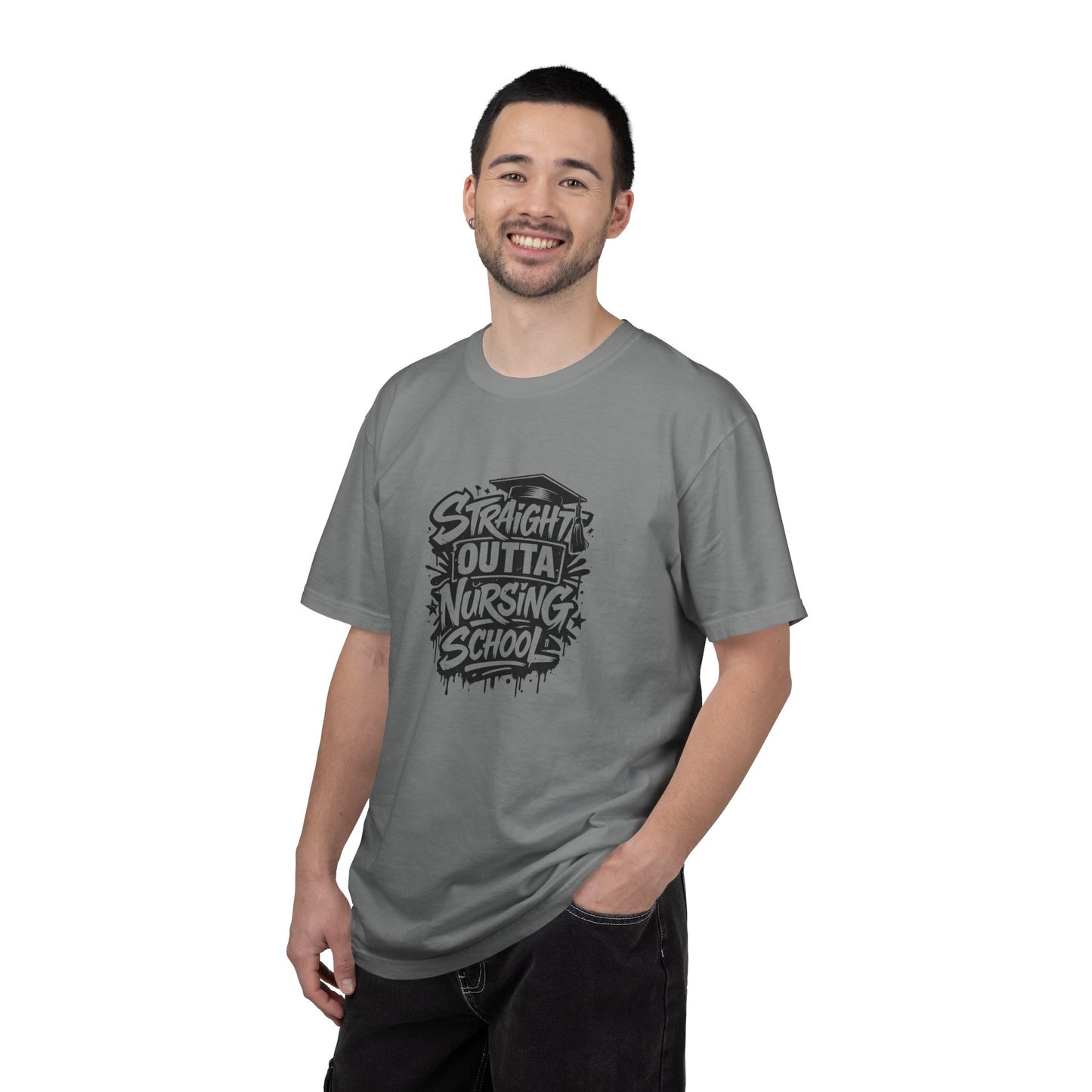 Straight Outta Nursing School T-shirt | Nursing Graduate Tee, Cap Graphic
