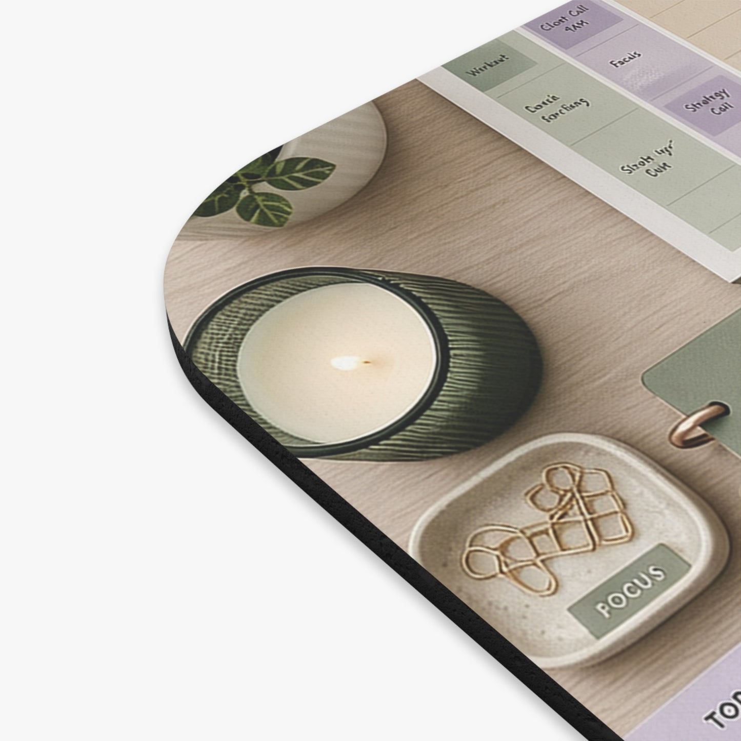 Executive Function Command Center Sensory Mouse Pad | Pastel Planner Desk Flatlay