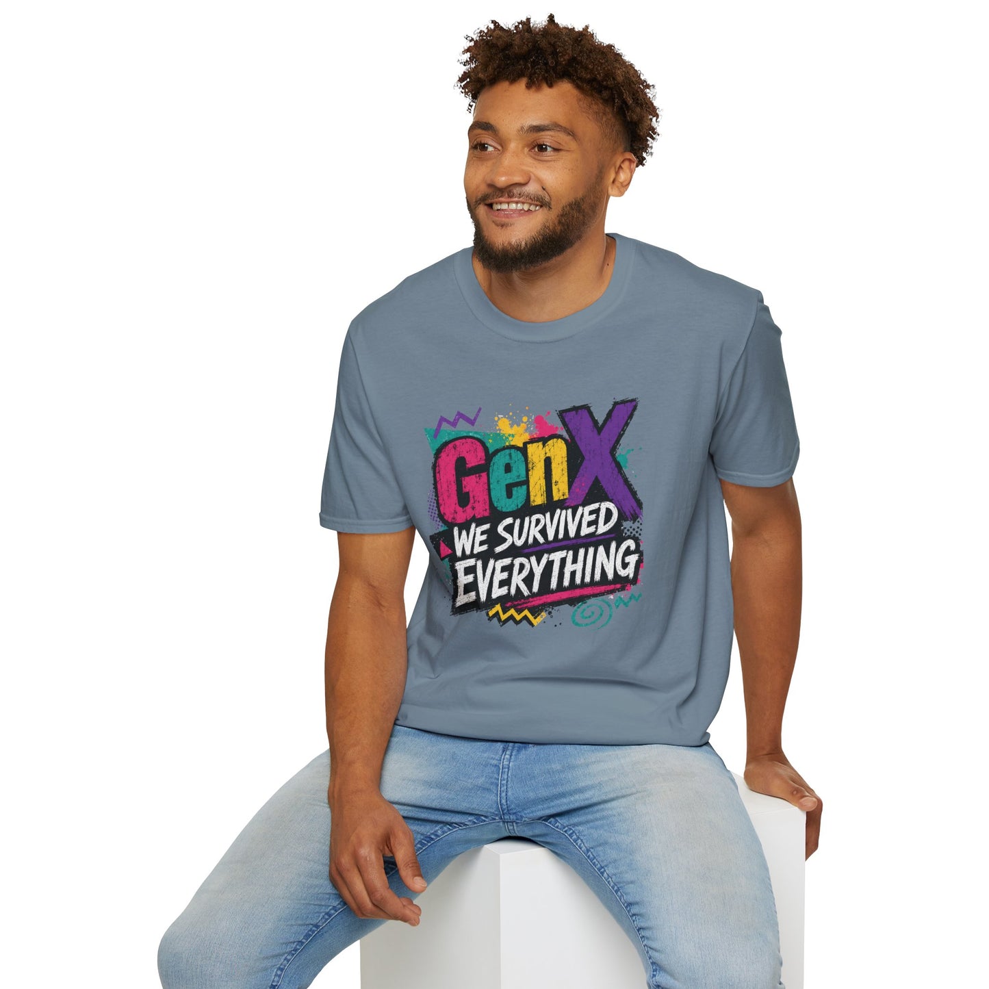 Gen X We Survived Everything T-Shirt | 90s Retro Graphic Tee