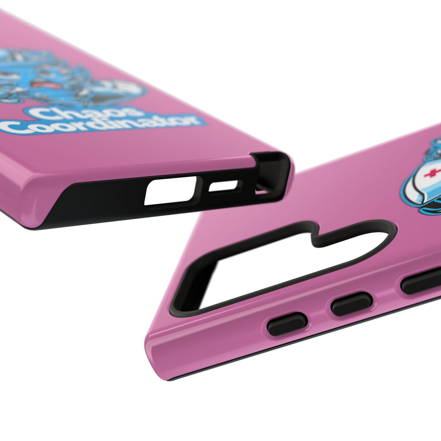 Chaos Coordinator Phone Case, Fun Nurse Gift, Tough Cases for Healthcare Heroes, Unique Cell Phone Cover, Funny Medical Humor/ Pink