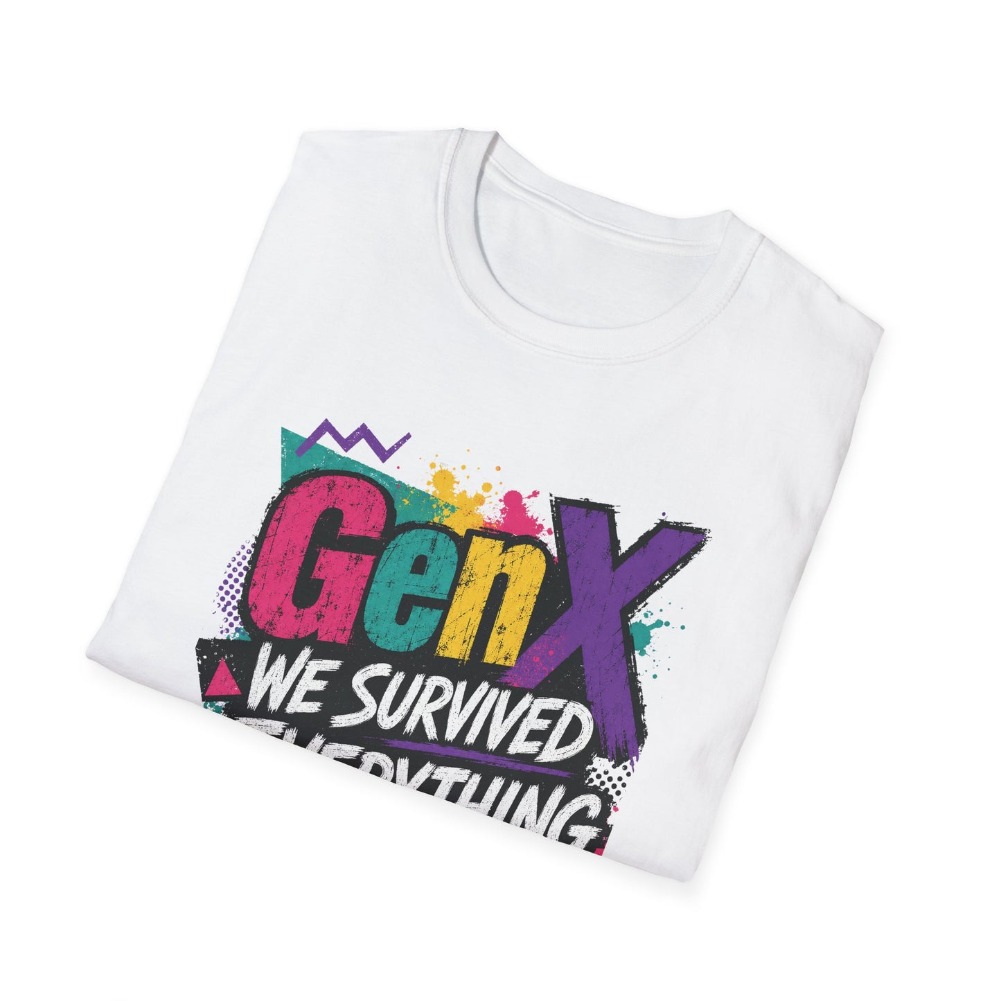 Gen X We Survived Everything T-Shirt | 90s Retro Graphic Tee